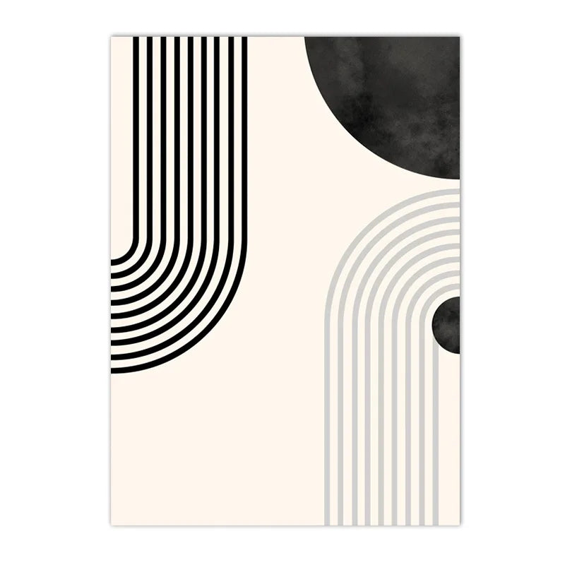 Minimalist Abstract Geometric Line Art Fine Art Canvas Prints Pictures For Modern Apartment Living Room Dining Room Home Office Art Decor 2025