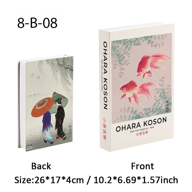 Trendy Chic Faux Books – Decorative Book Storage Boxes with Stylish Covers for Coffee Table Scandinavian Style Contemporary Home Décor