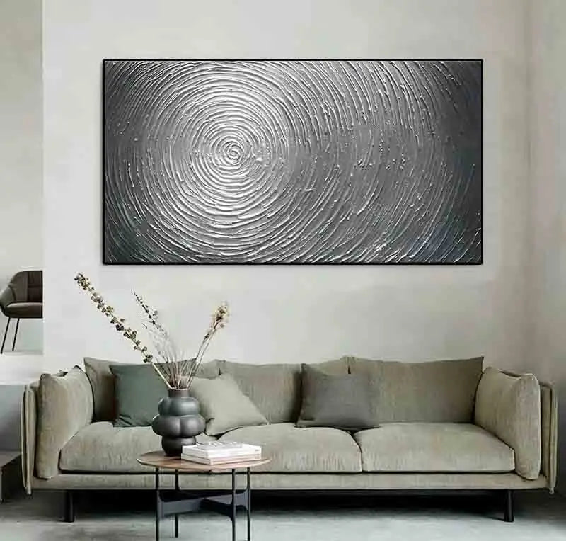 Modern Minimalist Textural Gray Abstract Wall Art Fine Art Canvas Prints Pictures For Living Room Above The Sofa Bedroom Art For Contemporary Interiors 2025