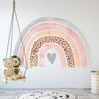 Big Colorful Rainbow Wall Decal For Kid's Room Removable Peel & Stick PVC Decal Mural For Children's Nursery Wall Creative DIY Home Decor