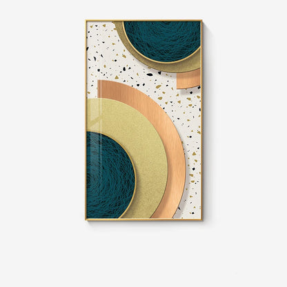 Modern Abstract Geometric Circles Wall Art Fine Art Canvas Prints Pictures For Luxury Living Room Dining Room Hotel Bedroom Home Office Art Decor