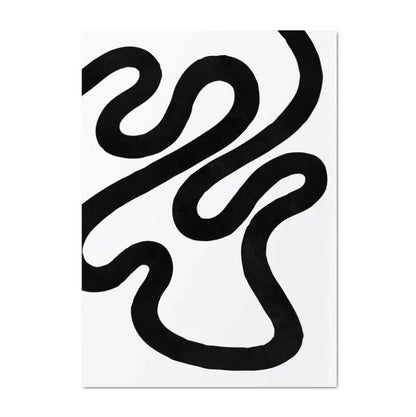 Minimalist Black & Beige Abstract Canvas Wall Art – Geometric Prints for Modern Apartment Living Room Dining Room Bedroom Art Decor