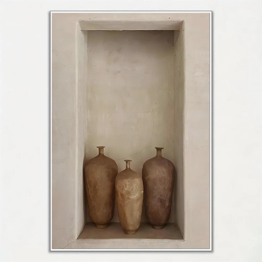 Rustic Vintage Vases Still Life Wall Art Fine Art Canvas Prints Pictures For Living Room Dining Room Kitchen Art For Contemporary Interiors 2025