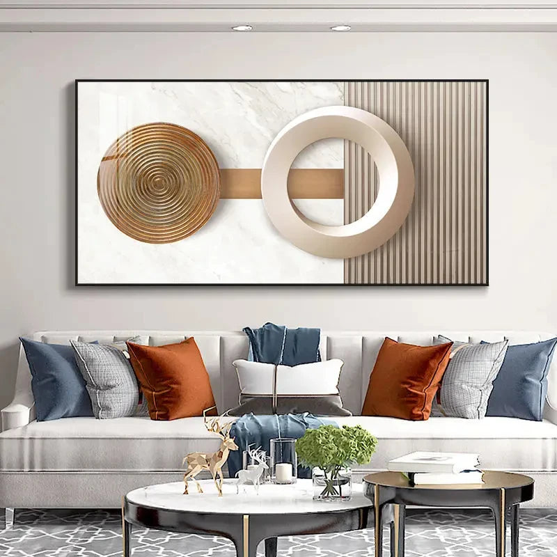 Modern Aesthetics Abstract Celestial Geometry Wall Art Fine Art Canvas Prints Pictures For Living Room Dining Room Art For Contemporary Interiors 2025