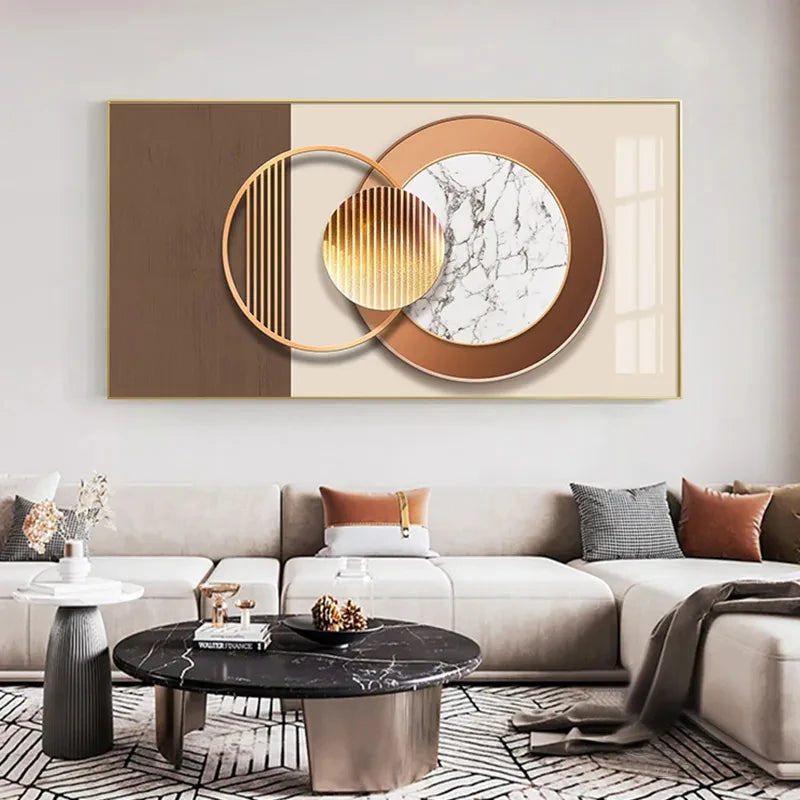Modern Aesthetics Abstract Celestial Geometry Wall Art Fine Art Canvas Prints Pictures For Living Room Dining Room Art For Contemporary Interiors 2025