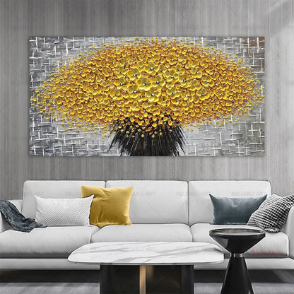 Modern Abstract Flower Tree Wall Art Fine Art Canvas Prints Large Sizes Pictures For Living Room Bedroom Home Office Art Decor