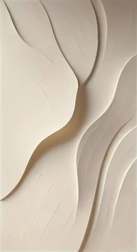 Large Format Abstract 3D Textural Visualization Canvas Print Wall Art Minimalist Pictures For Modern Apartment Reception Entryway Foyer Art Decor