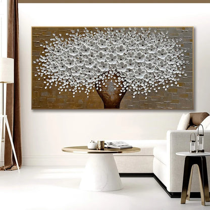 Modern Abstract Flower Tree Wall Art Fine Art Canvas Prints Large Sizes Pictures For Living Room Bedroom Home Office Art Decor