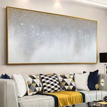 * Hand Painted * Modern Abstract Large Format Acrylic Oil Painting For Living Room Above Sofa Dining Room Art Decor - Unique Hand Painted Acrylic Oil Painting On Canvas