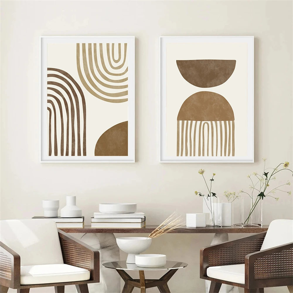 Minimalist Abstract Mindfulness Quotes Wall Art Fine Art Canvas Prints Neutral Toned Artworks For Living Room Gallery Wall Home Decor