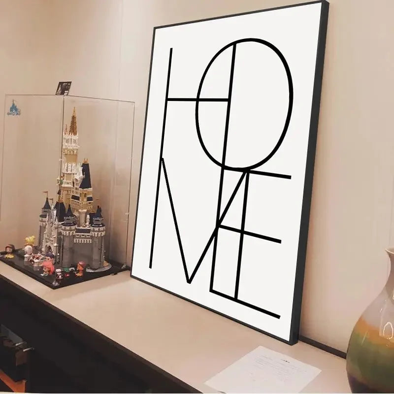 * Featured Sale * Minimalist Vintage Abstract Geometric Wall Art Fine Art Canvas Prints Posters Pictures For Living Room Home Office Decor