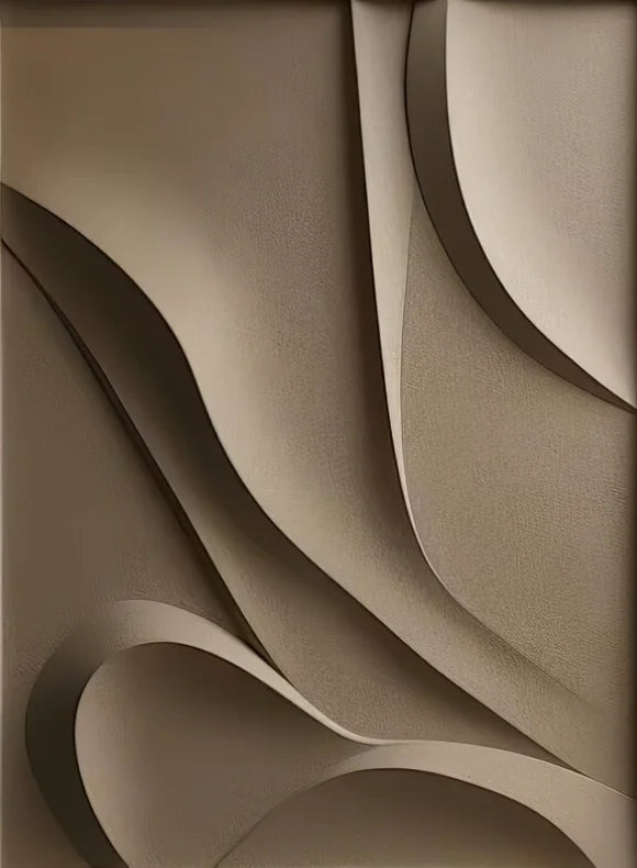 Modern Abstract Flowing Wavy Design Wall Art Fine Art Canvas Print Picture For Entryway Foyer Living Room Art Decor