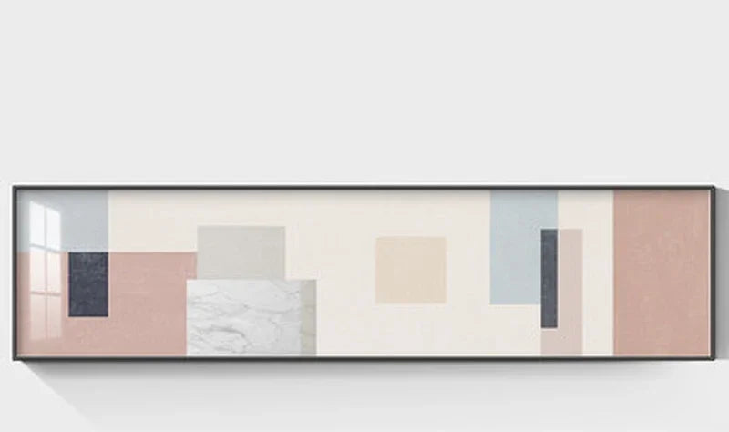 Minimalist Black White Color Block Abstract Wall Art Fine Art Canvas Prints Wide Format Pictures For Above The Sofa Modern Art For Above The Bed