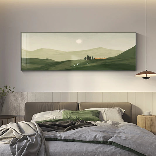 Tranquil Sun Valley Landscape Wall Art Fine Art Canvas Prints Modern Wide Format Pictures For Bedroom Above The Bed Pictures For Above The Sofa
