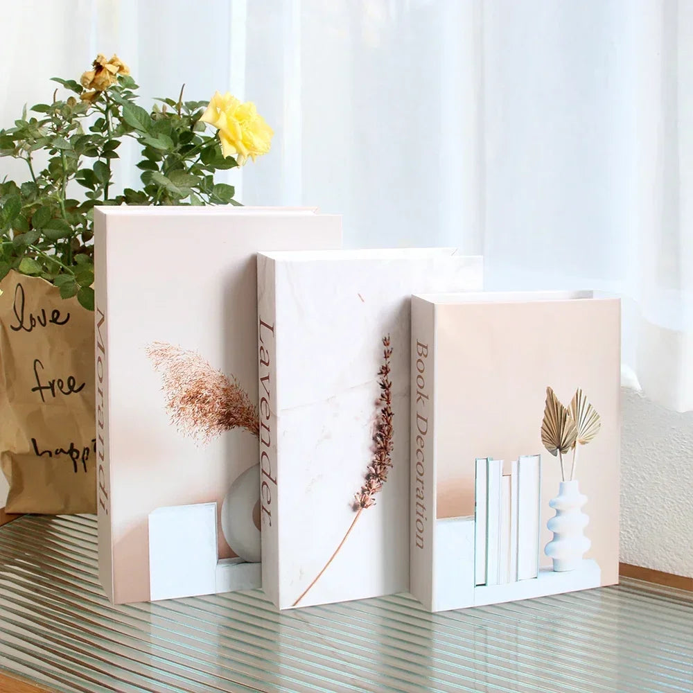 Set of 3Pcs Designer Fashion Faux Books – Decorative Designer Book Props for Coffee Table, Living Room, Hotel Room, Club &amp; Villa Decor