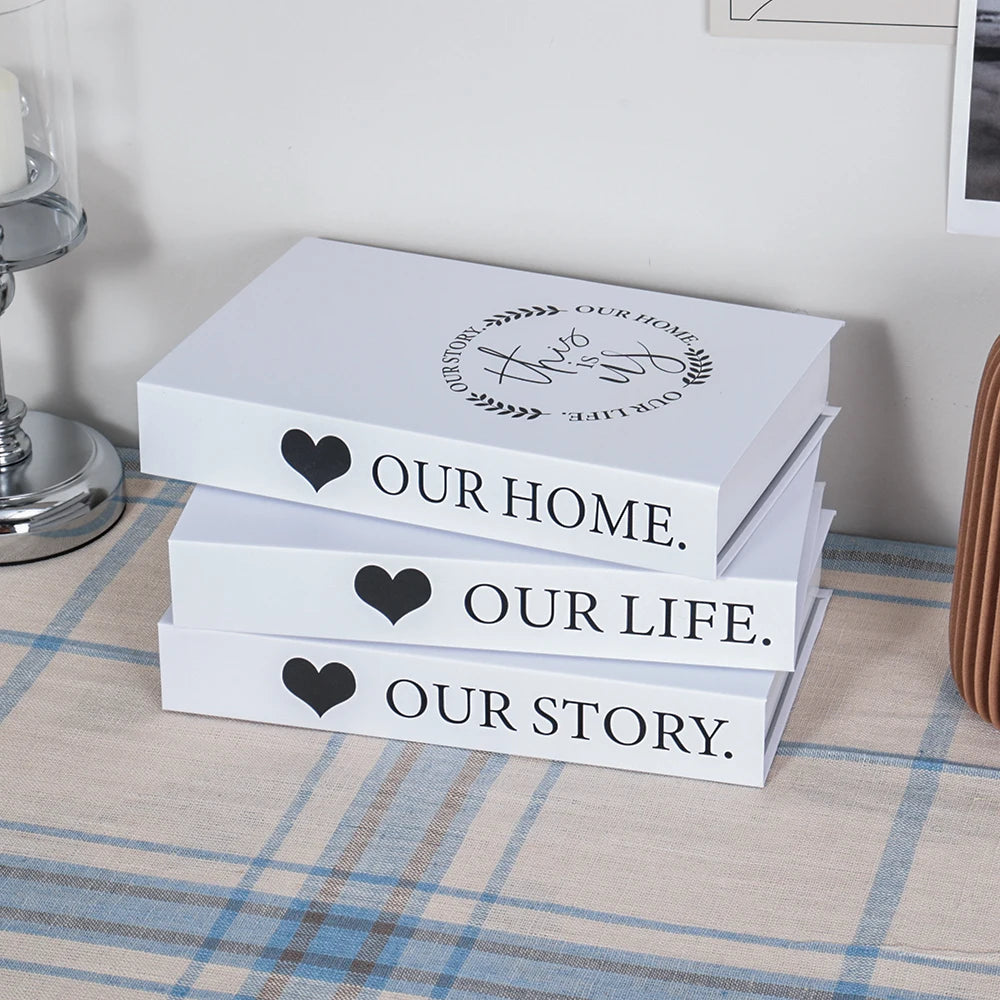 Set of 3Pcs Designer Fashion Faux Books – Decorative Designer Book Props for Coffee Table, Living Room, Hotel Room, Club &amp; Villa Decor
