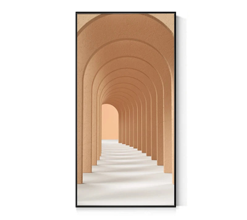 Modern Abstract Minimalist Arches Architecture Wall Art Fine Art Canvas Prints Pictures For Entrance Hall Foyer Living Room Home Office Decor