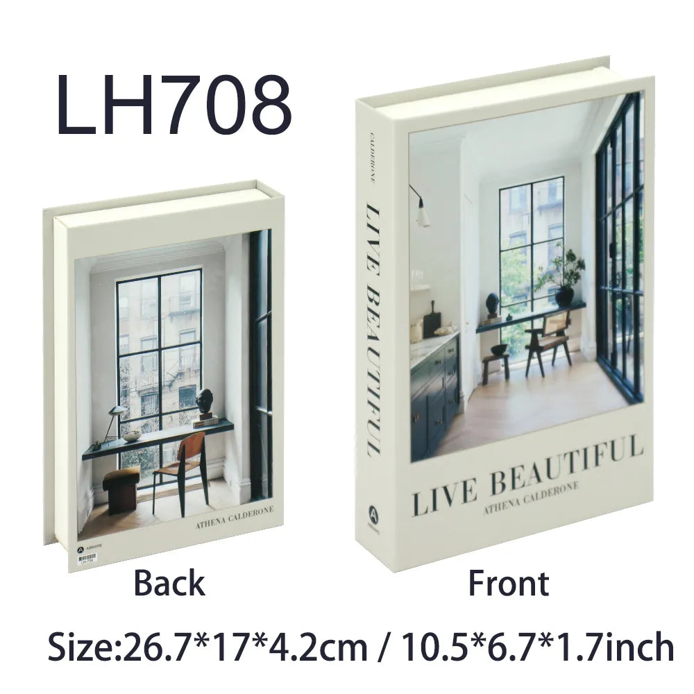 Fashion Art Style Faux Books Coffee Table Decor Book Box Storage Boxes Luxury Practical Ornamental Decoration For Modern Home Decor