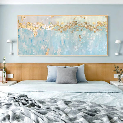 * Hand Painted * Modern Abstract Large Format Acrylic Oil Painting For Living Room Above Sofa Dining Room Art Decor - Unique Hand Painted Acrylic Oil Painting On Canvas