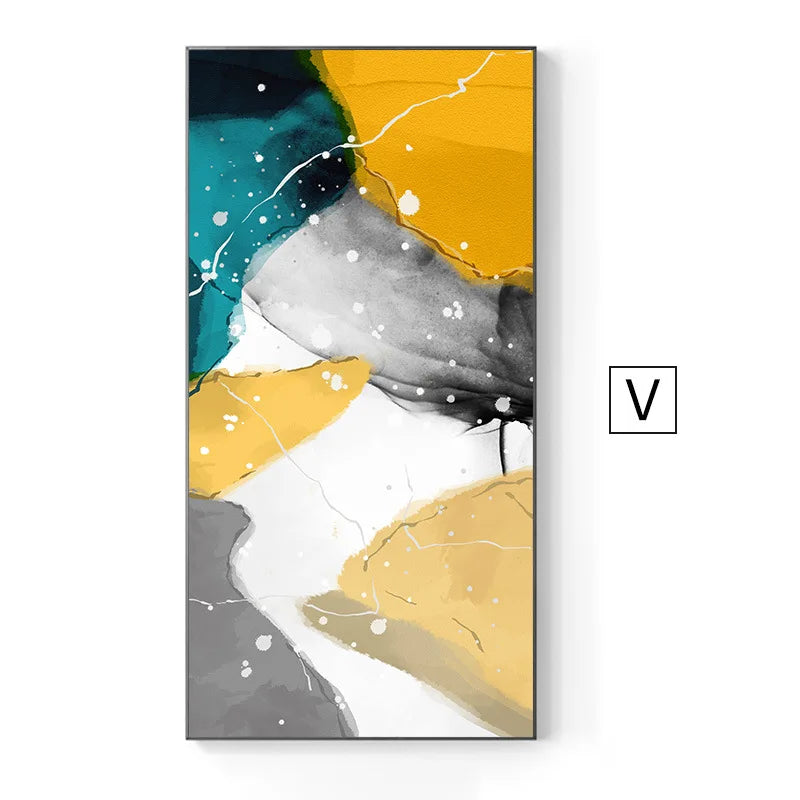 Modern Abstract Nordic Wall Art Fine Art Canvas Prints Posters Colorful Art For Living Room Dining Room Foyer Light Luxury Interior Decoration