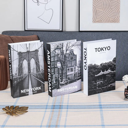Set of 3Pcs Designer Fashion Faux Books – Decorative Designer Book Props for Coffee Table, Living Room, Hotel Room, Club &amp; Villa Decor