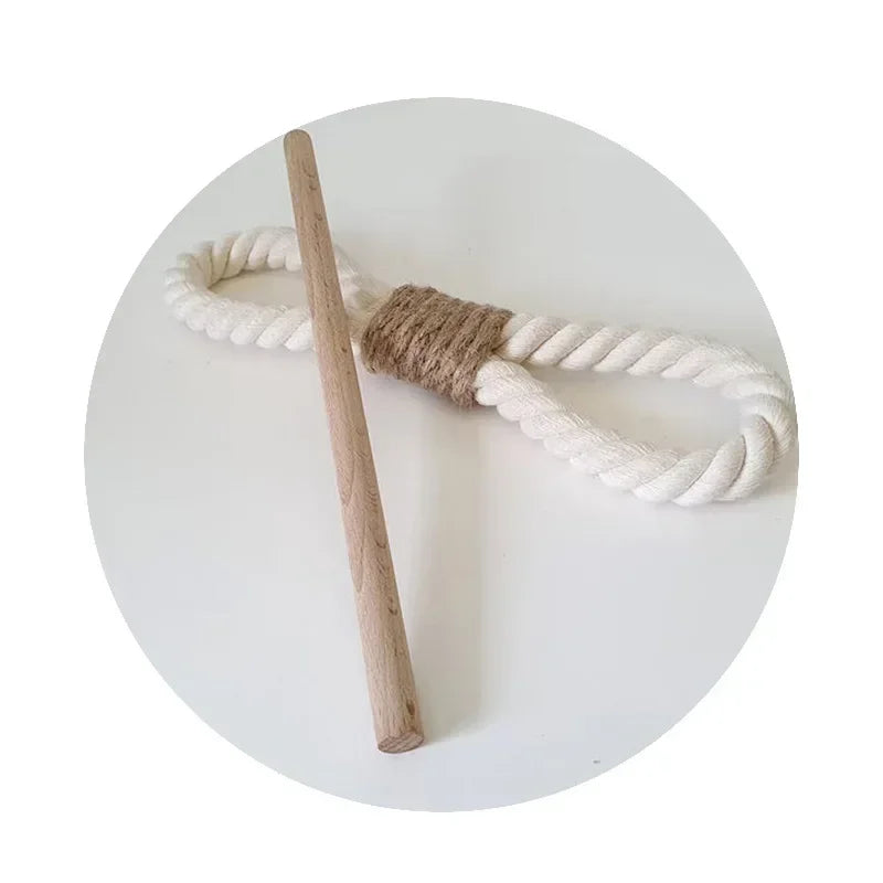 Natural Wood Hemp Rope Curtain Tie Binding Decoration For Living Room Bedroom Dining Room Curtains Nordic Style Home Decor For Simple Living