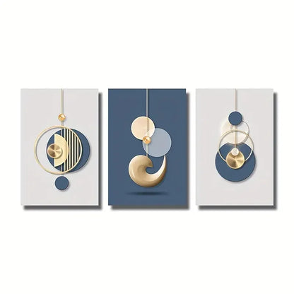 Set of 3Pcs Minimalist Abstract Elements Sun Moon Wall Art Fine Art Canvas Prints Modern Aesthetics Pictures For Living Room Dining Room Luxury Bedroom Decor