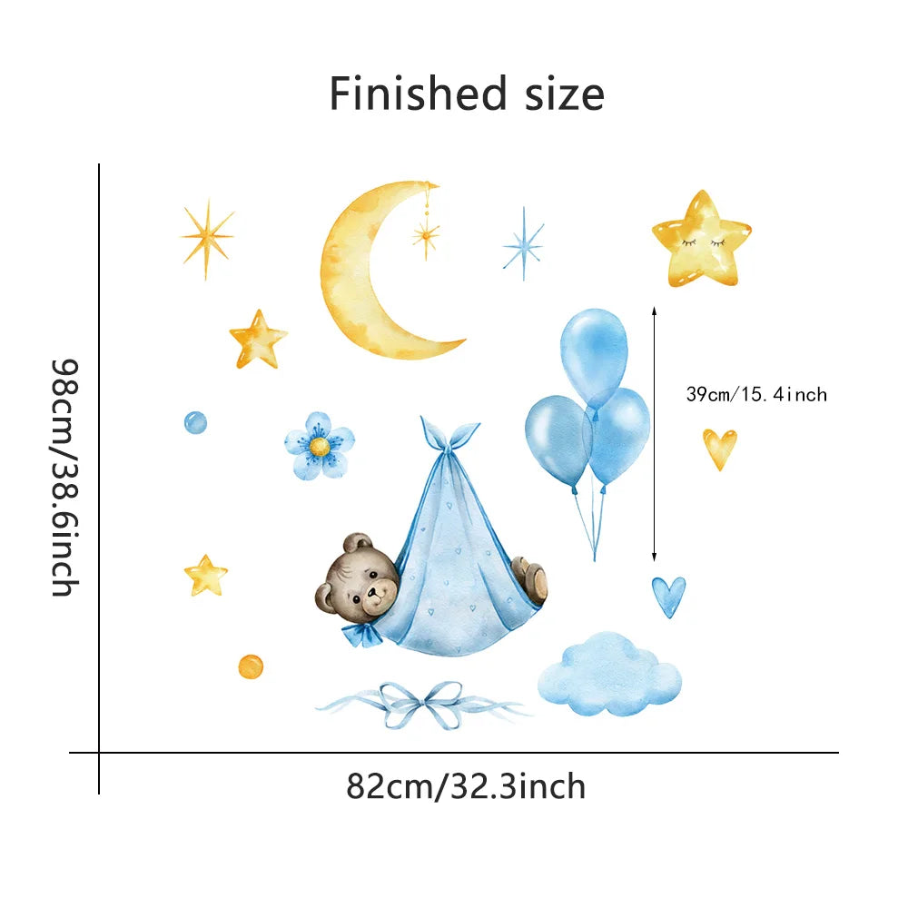 Colorful Jellyfish Wall Stickers – Removable Waterproof Wall Decals for Kids’ Rooms, Bathrooms & Nursery Decor