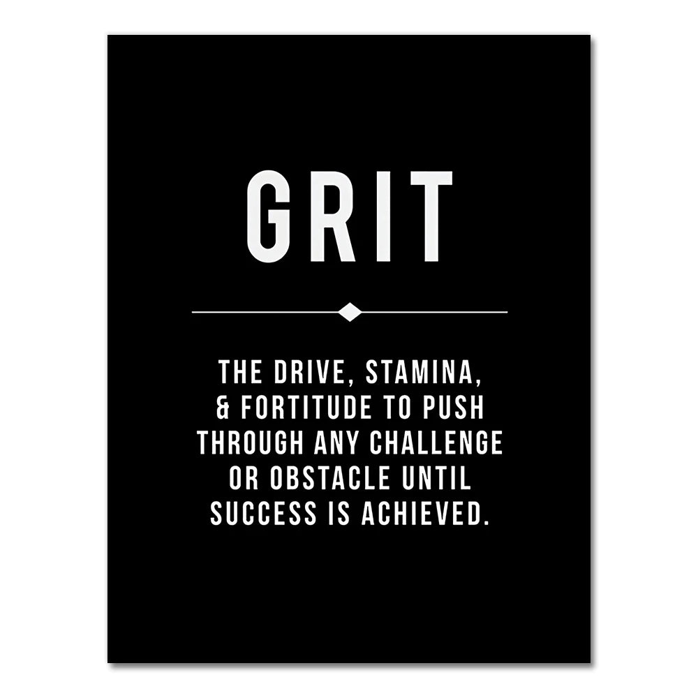 Hustle Grit Grind Success Motivational Posters Wall Art Fine Art Canvas Prints Pictures For Living Room Entrepreneur Study Room Bedroom Home Office Decor 2025
