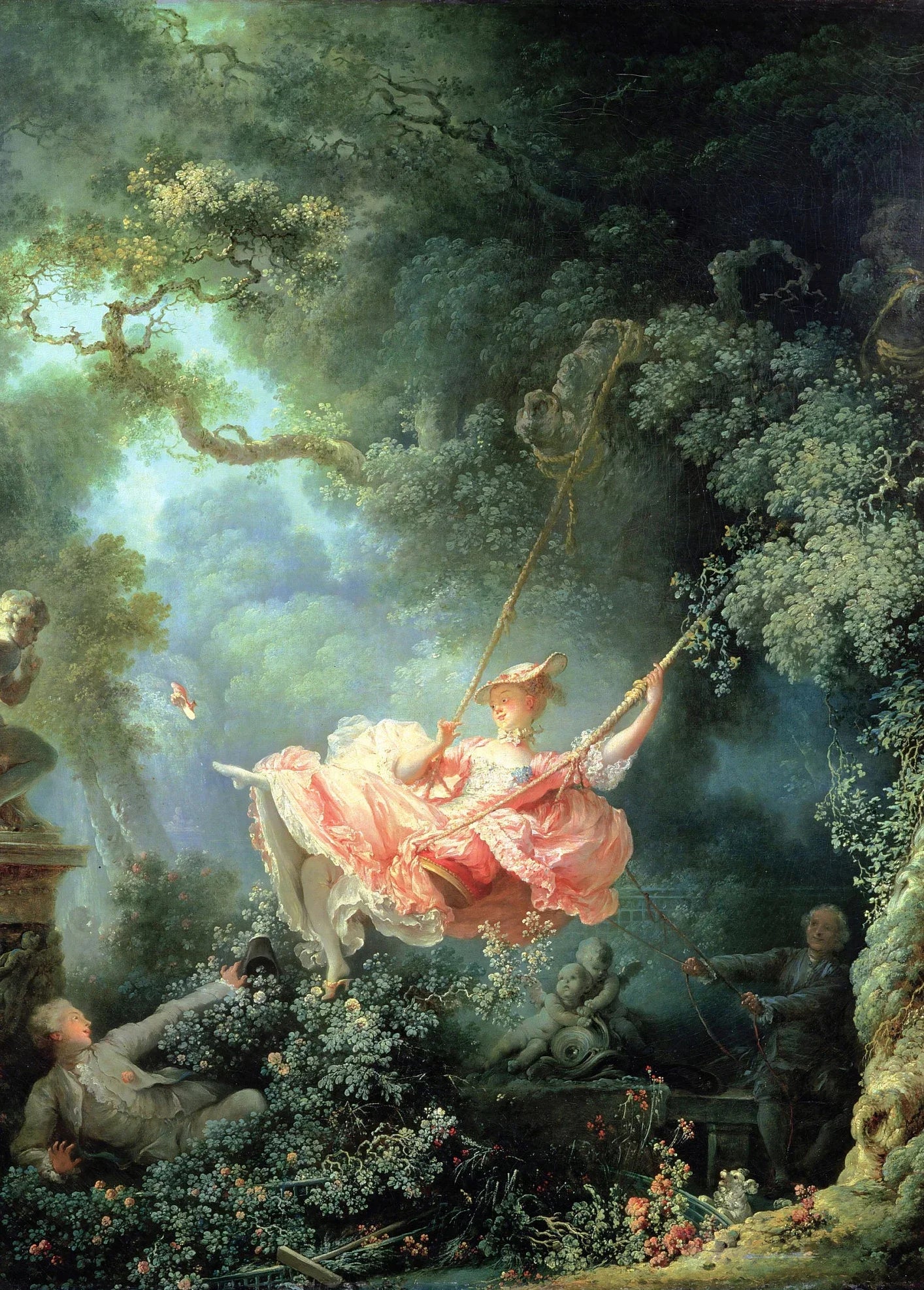 Vintage Old Classics Masterpiece Wall Art Fine Art Canvas Prints – The Swing & Birth of Venus Prints Pictures For Living Room Dining Room