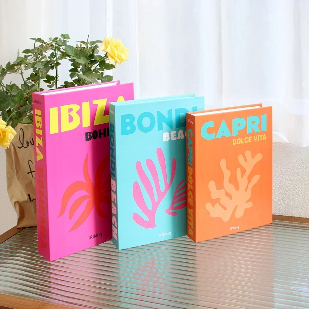 Set of 3Pcs Designer Fashion Faux Books – Decorative Designer Book Props for Coffee Table, Living Room, Hotel Room, Club &amp; Villa Decor