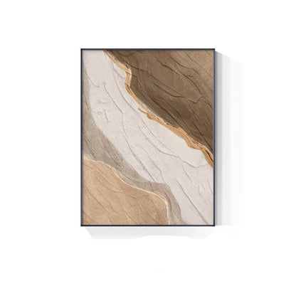 Earthy Colors Abstract Minimalist Green Brown Beige Wall Art Fine Art Canvas Prints Pictures For Modern Apartment Living Room Dining Room