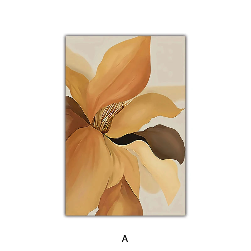 Big Abstract Floral Wall Art Fine Art Canvas Prints Modern Botany Pictures For Living Room Dining Room Bedroom Art Decor