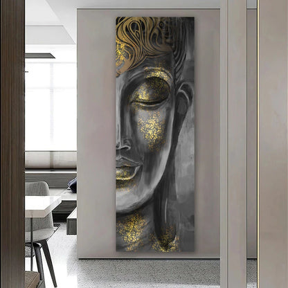 Tall Format Buddha Poster Wall Art Fine Art Canvas Prints Inspirational Pictures For Entrance Hall Living Room Spa Home Office Art Decor