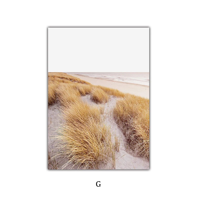 Simple Nature Floral Landscape Gallery Wall Art Fine Art Canvas Prints Minimalist Nordic Pictures For Living Room Scandinavian Home Decor