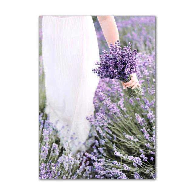 Pictures Of Provence Landscape Purple Lavender Wall Art Fine Art Canvas Prints Gallery Wall Pictures For Living Room Art Decor