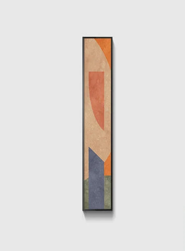 Colorful Tall Abstract Slim Format Wall Art Fine Art Canvas Prints Creative Artwork For Modern Living Room Foyer Bedroom Art Decor