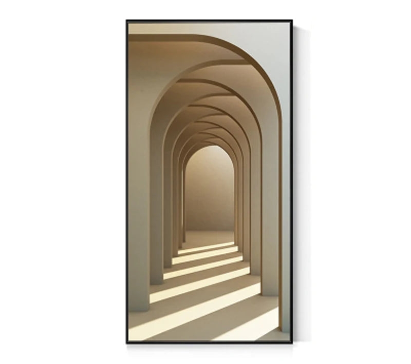 Modern Abstract Minimalist Arches Architecture Wall Art Fine Art Canvas Prints Pictures For Entrance Hall Foyer Living Room Home Office Decor