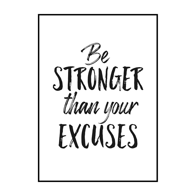 Motivational Quotes Posters Black White Minimalist Wall Art Fine Art Canvas Prints Inspirational Quotations Posters For Living Room Bedroom Home Office Decor