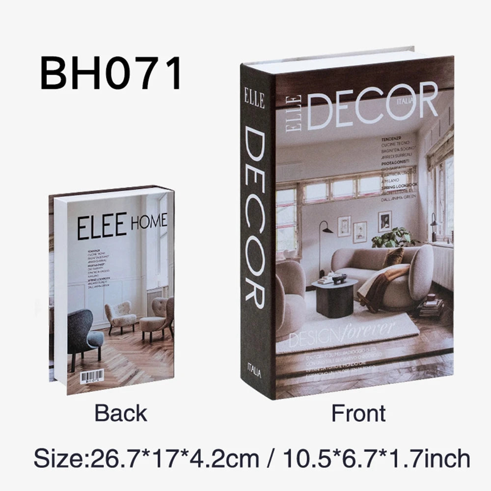 Fashion Art Style Faux Books Coffee Table Decor Book Box Storage Boxes Luxury Practical Ornamental Decoration For Modern Home Decor