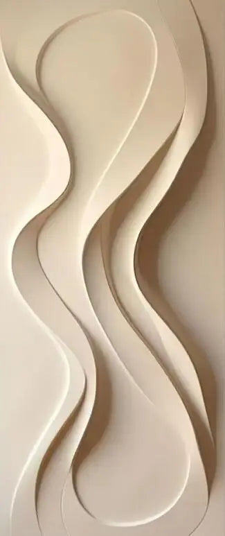 Large Format Abstract 3D Textural Visualization Canvas Print Wall Art Minimalist Pictures For Modern Apartment Reception Entryway Foyer Art Decor