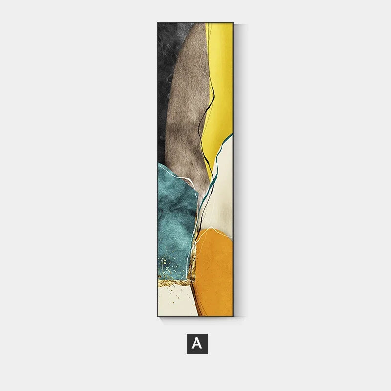 Nordic Abstract Geomorphic Color Block Wall Art Fine Art Canvas Prints Vertical Format Pictures For Living Bedroom Entrance Hallway Wall Decor