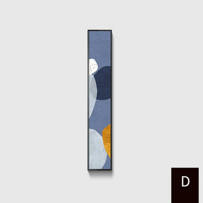 Colorful Abstract Slim Format Wall Art Fine Art Canvas Prints Versatile Art Pieces For Living Room Stairway Foyer Creative Home Decor