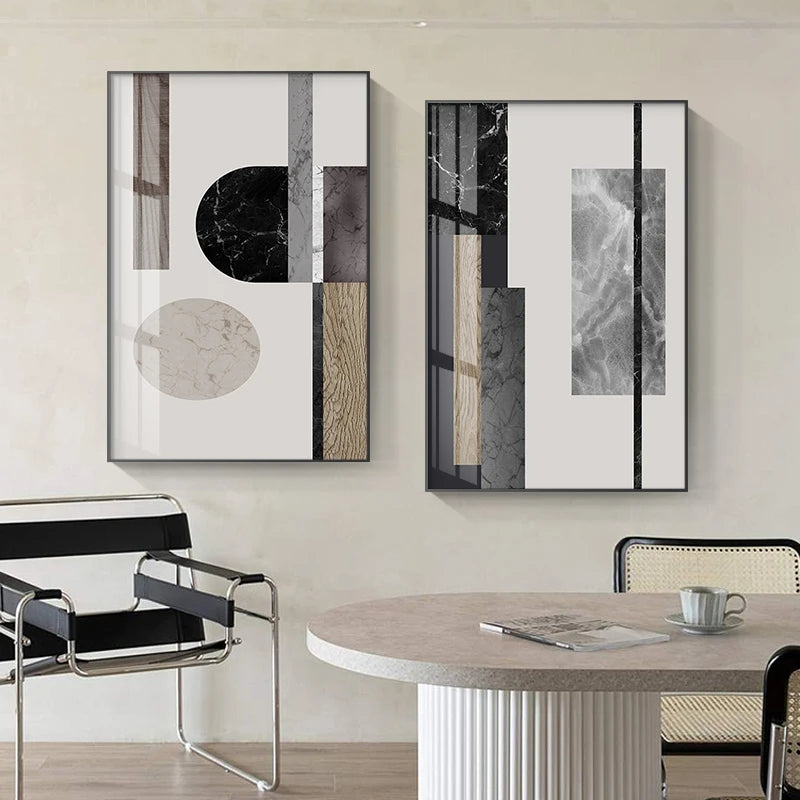 Modern Abstract Aesthetics Wall Art Fine Art Canvas Prints Pictures For Urban Apartment Living Room Dining Room Home Office Art Decor