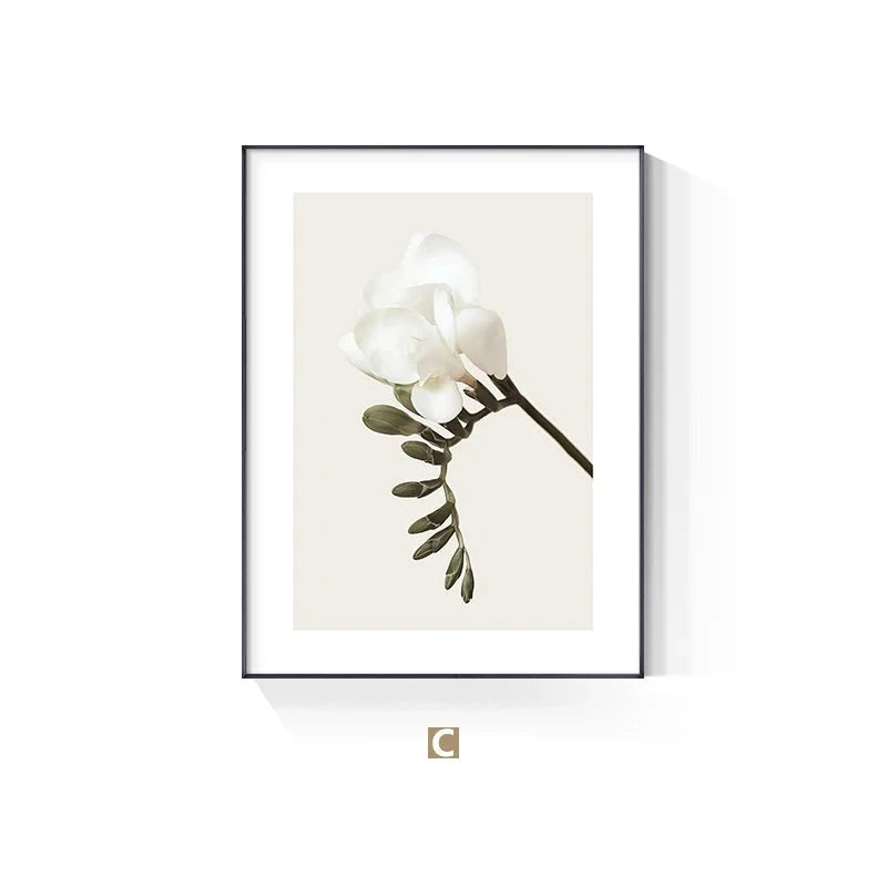 Minimalist Abstract Floral Wall Art Fine Art Canvas Prints Inspirational Quote Poster Gallery Wall Pictures For Living Room Bedroom Art Decor