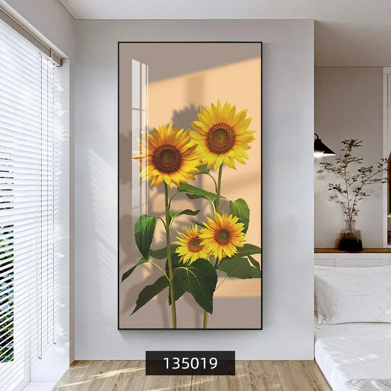 Summer Flowers Colorful Floral Wall Art Fine Art Canvas Prints Modern Botanical Pictures For Living Room Dining Room Foyer Art Decor 2025 05