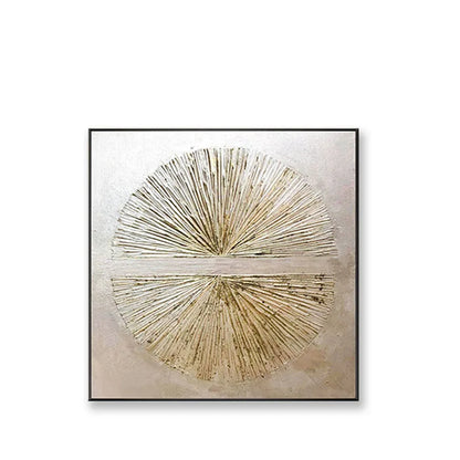 * Hand Painted * Modern Abstract Wall Art Large Format Golden Painting Textured Brush Strokes Acrylic Oil On Canvas Picture For Luxury Living Room