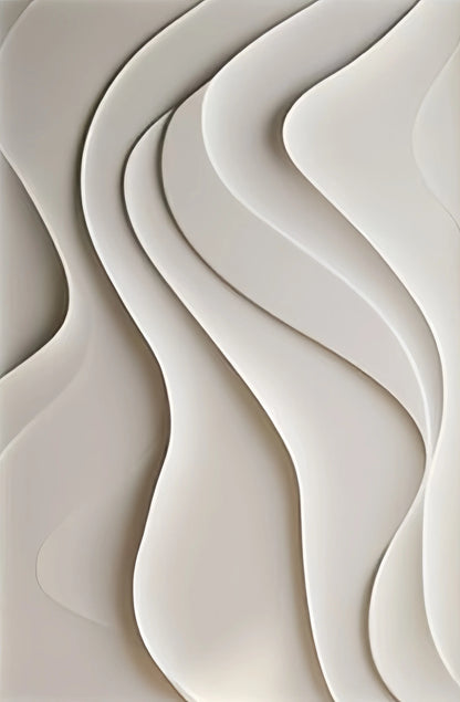 Modern Abstract Flowing Wavy Design Wall Art Fine Art Canvas Print Picture For Entryway Foyer Living Room Art Decor