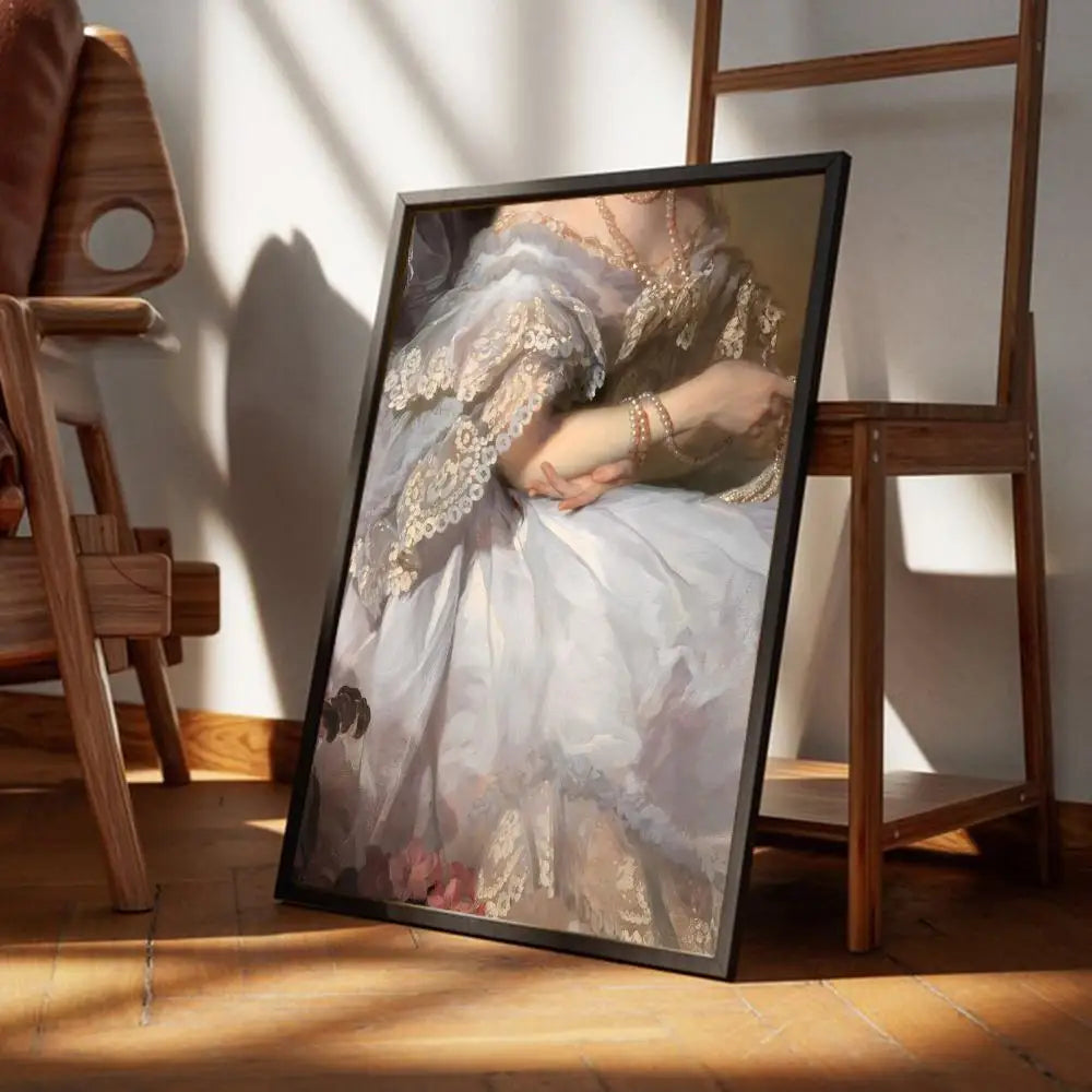 Vintage Portrait Classic Fine Art Canvas Prints Famous Paintings Wall Art Posters Pictures For Living Room Dining Room Bedroom Art Decor