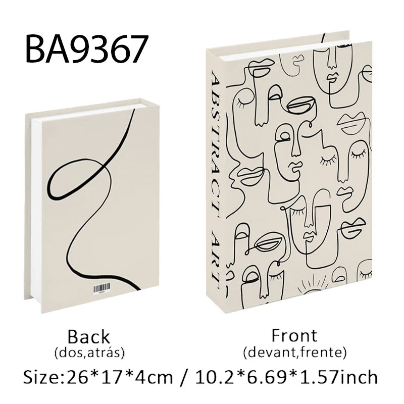 Trendy Chic Faux Books – Decorative Book Storage Boxes with Stylish Covers for Coffee Table Scandinavian Style Contemporary Home Décor